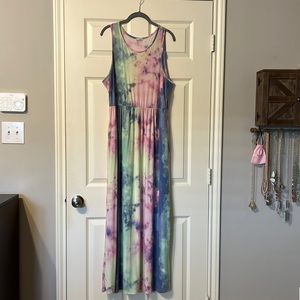 Pastel Tie Dye Maxi Dress purchased from Chic Soul.